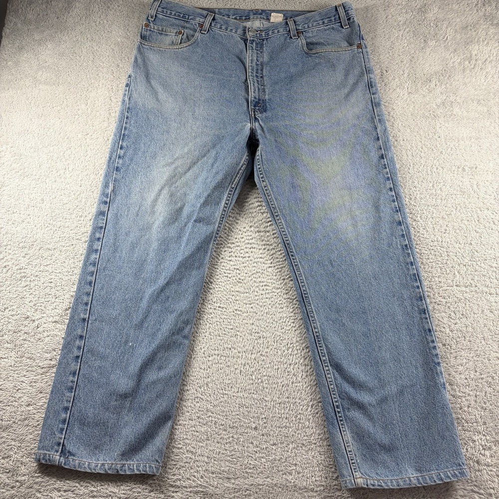 Vintage Levi 505 Jeans Mens 40x30 (Fits 38x27) Light Wash Staining Y2K